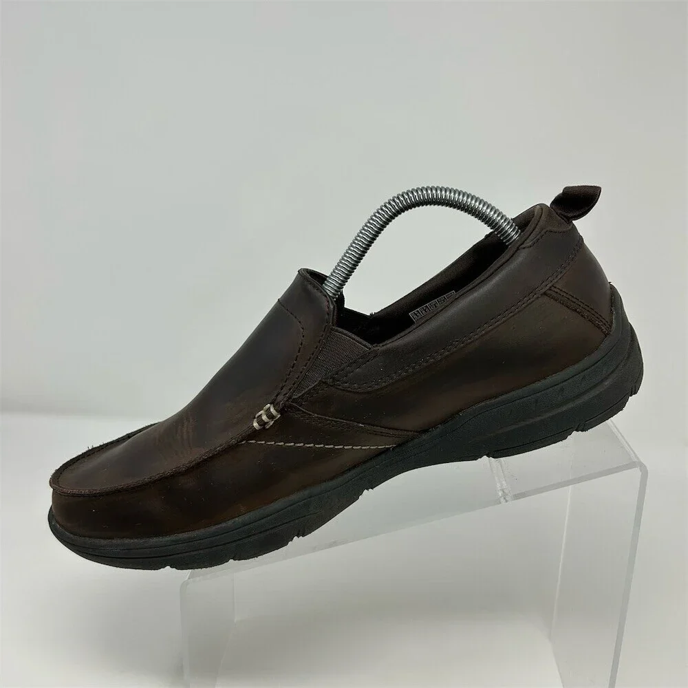 Skechers Harper Forde Men's Loafers Brown Slip-On Casual Shoes Relaxed Fit 9.5